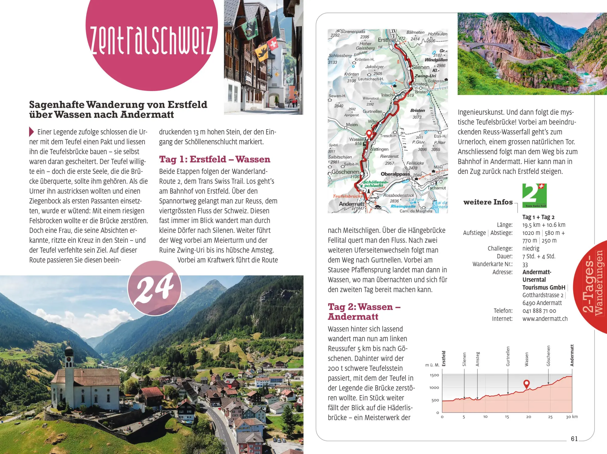 Bild: 9783259037959 | Kümmerly+Frey Erlebnis Schweiz Zweitageswanderung - Wanderführer | AG