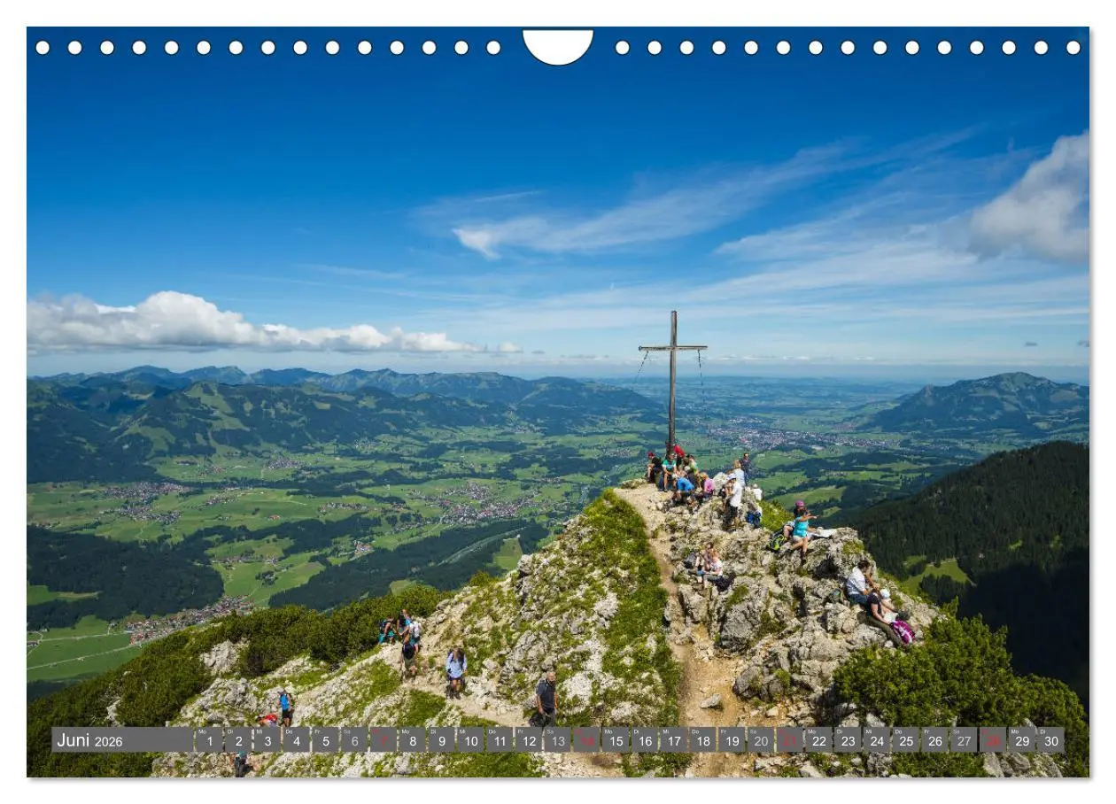 Bild: 9783457967959 | Wanderziele rund um Oberstdorf (Wandkalender 2026 DIN A4 quer),...