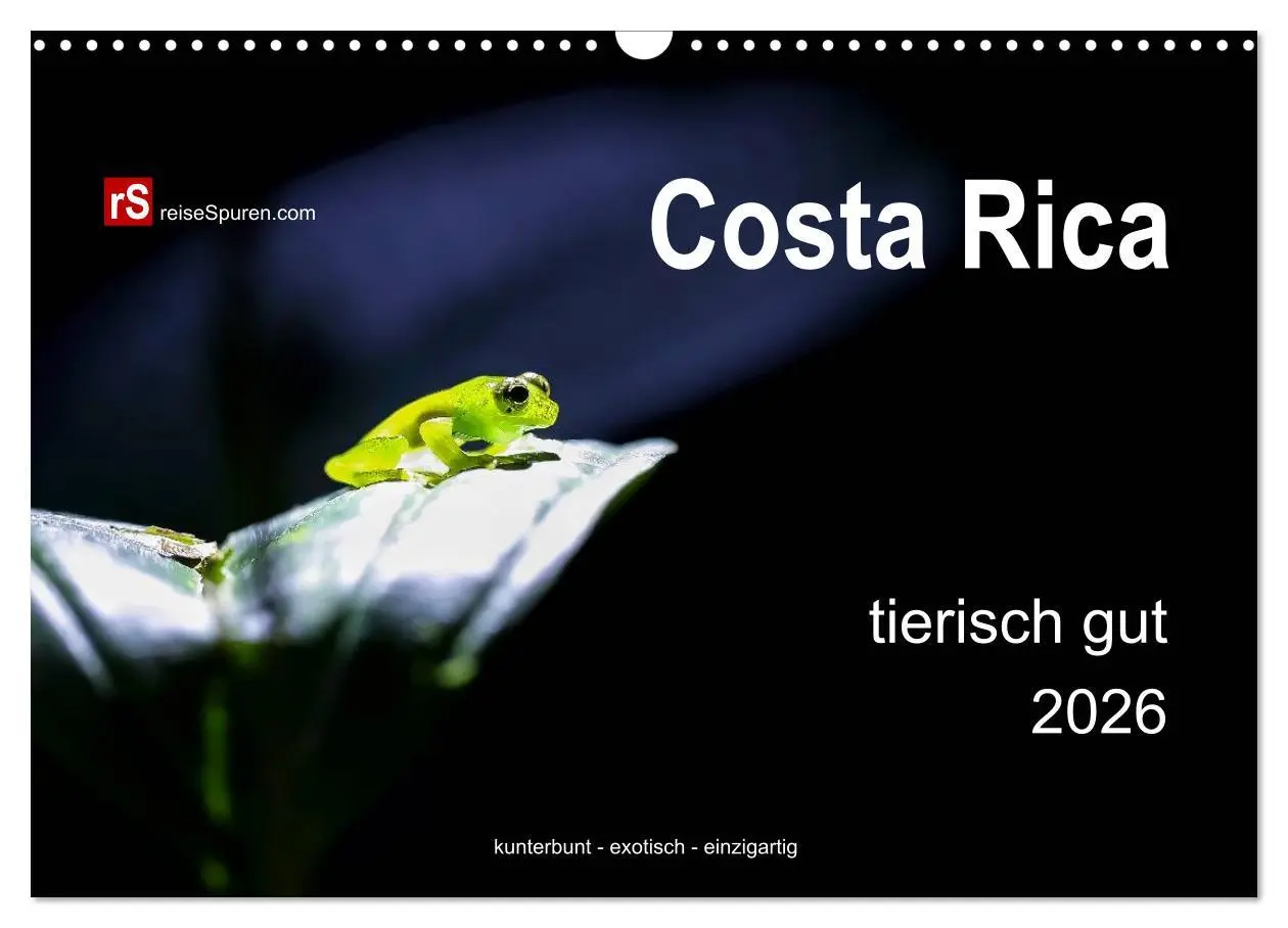 Cover: 9783516127959 | Costa Rica tierisch gut 2026 (Wandkalender 2026 DIN A3 quer),...