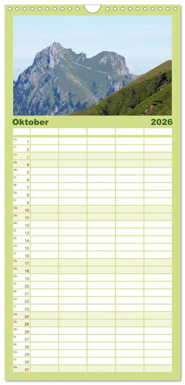 Bild: 9783516507959 | Familienplaner 2026 - Bergerlebnisse im Tannheimer Tal mit 5...