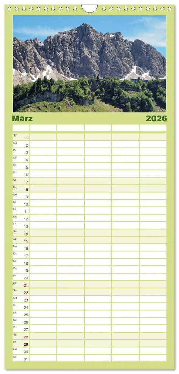 Bild: 9783516507959 | Familienplaner 2026 - Bergerlebnisse im Tannheimer Tal mit 5...