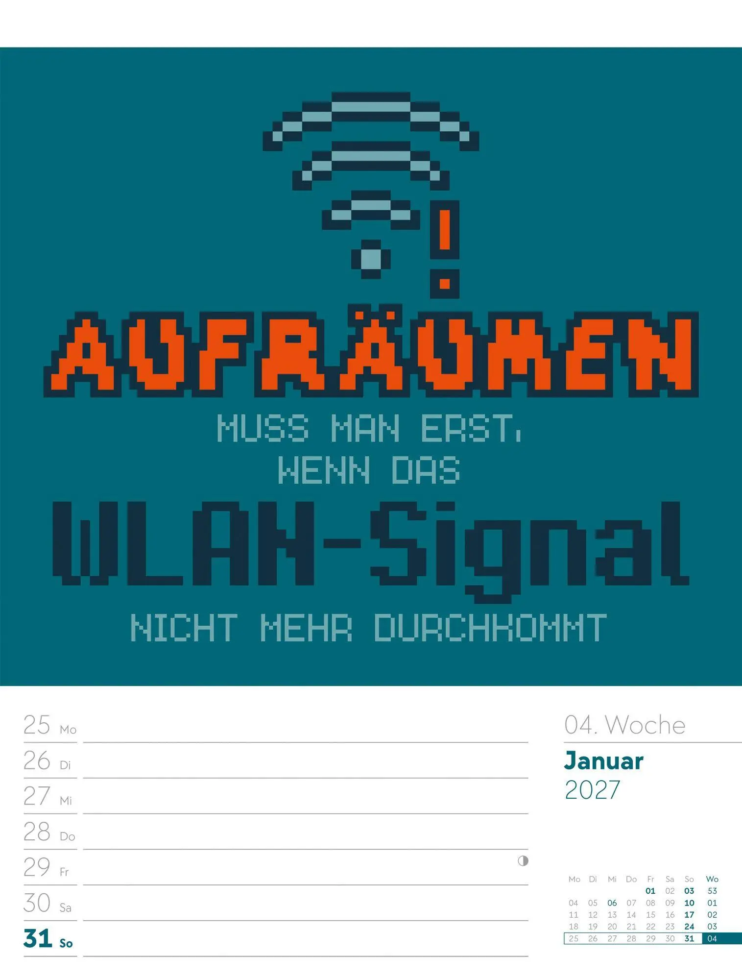 Bild: 9783838427959 | Klartext Sprüchekalender Wochenplaner 2027 | GmbH | Kalender | 56 S.