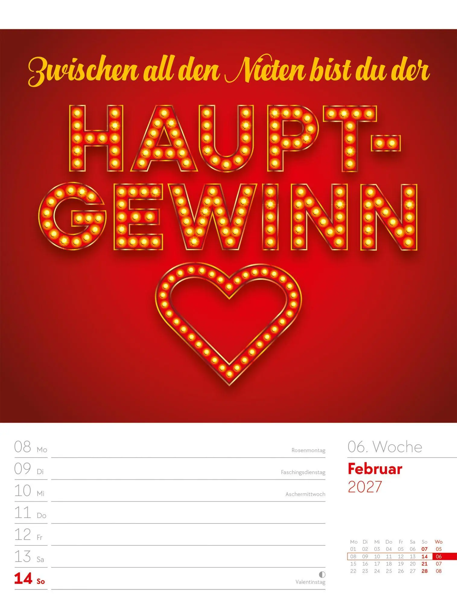 Bild: 9783838427959 | Klartext Sprüchekalender Wochenplaner 2027 | GmbH | Kalender | 56 S.