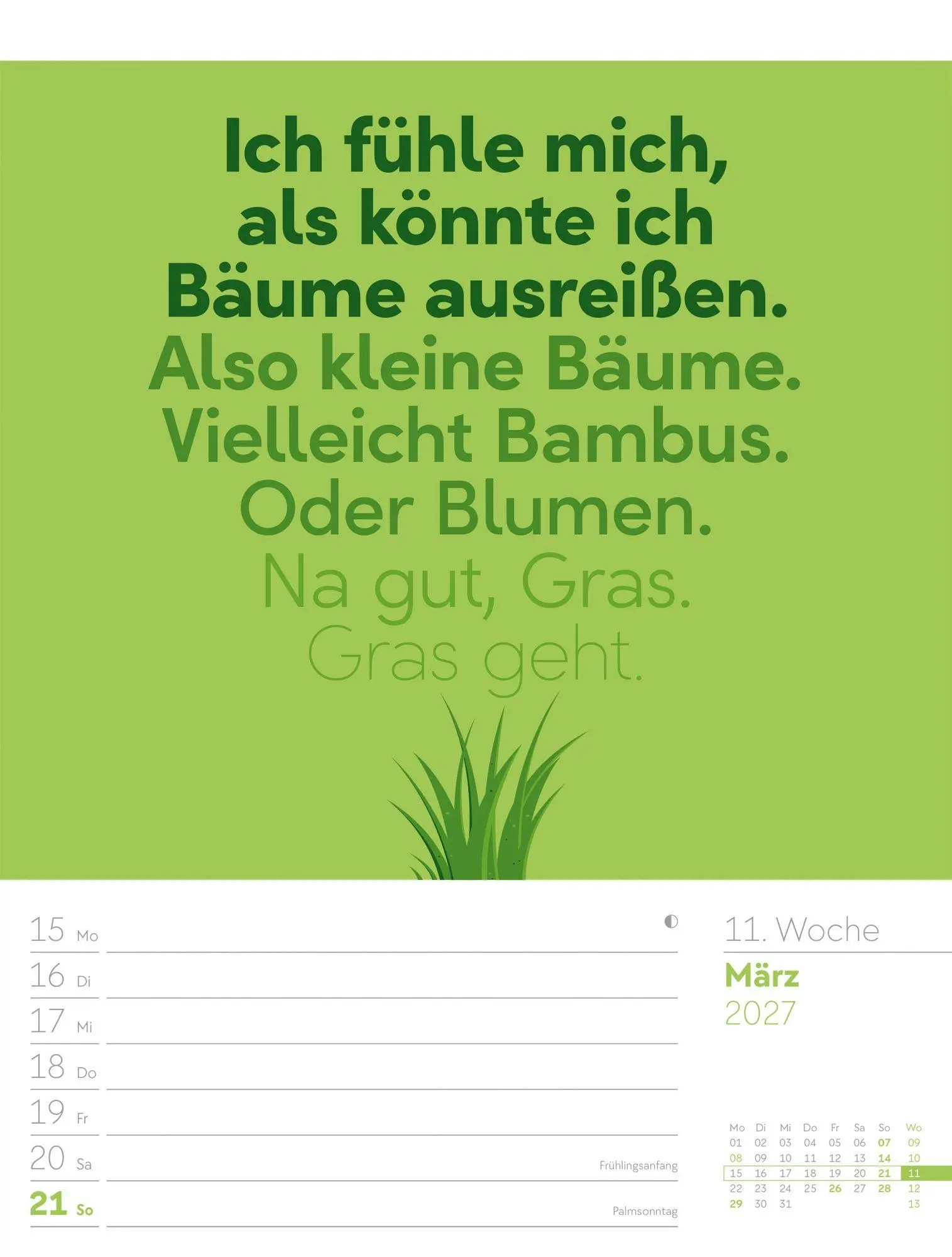 Bild: 9783838427959 | Klartext Sprüchekalender Wochenplaner 2027 | GmbH | Kalender | 56 S.