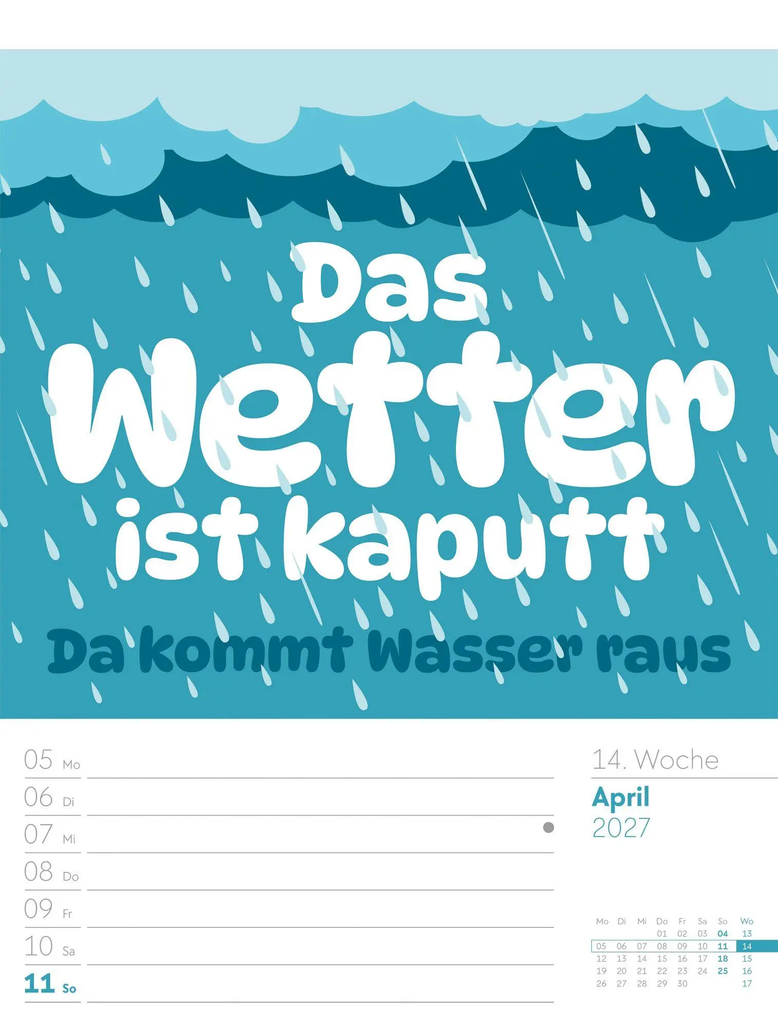 Bild: 9783838427959 | Klartext Sprüchekalender Wochenplaner 2027 | GmbH | Kalender | 56 S.
