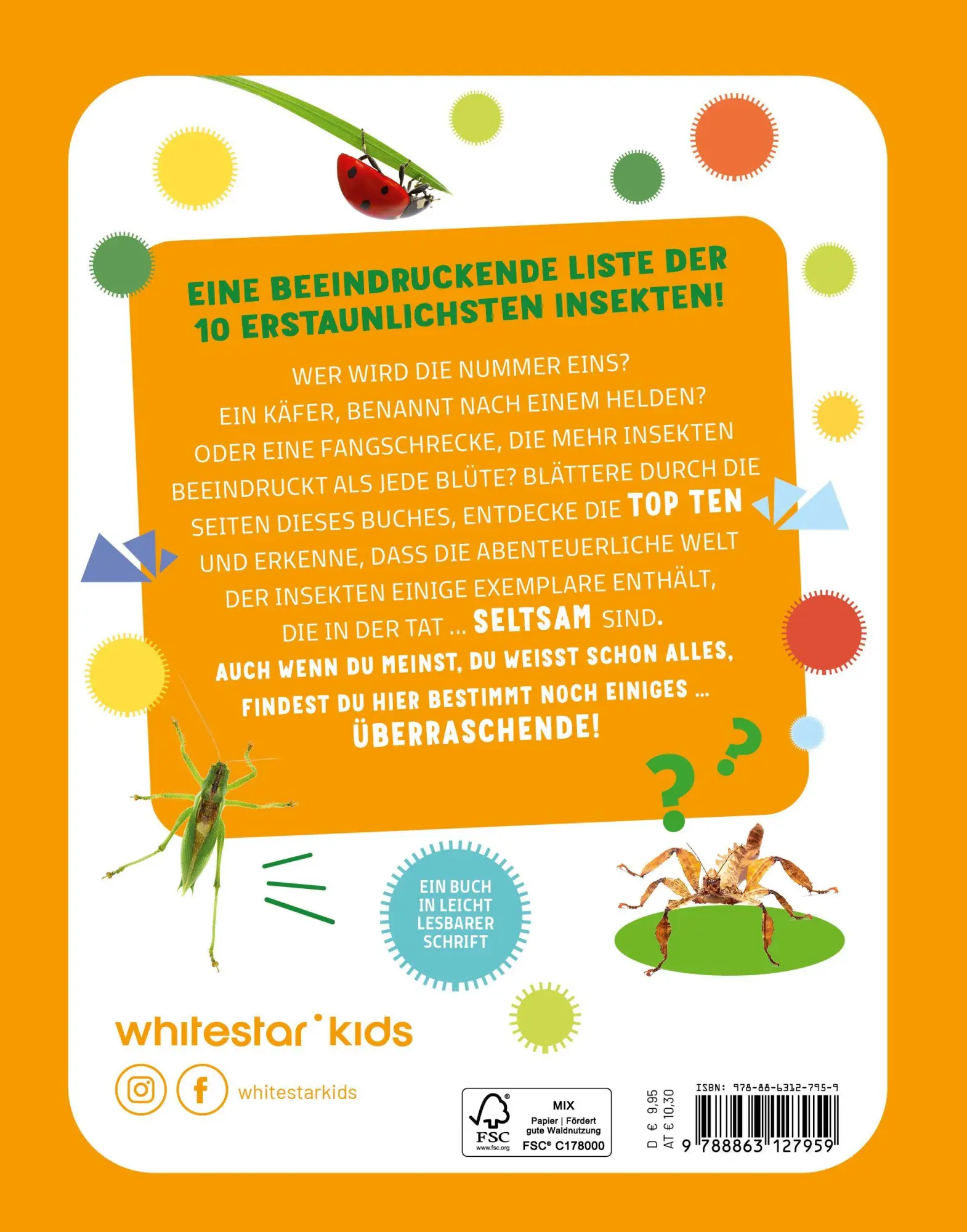 Bild: 9788863127959 | Top Ten die seltsamsten Insekten | Sylvia Winnewisser | Buch | 40 S.