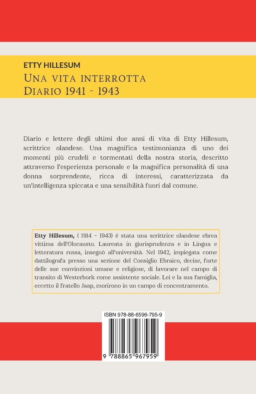 Rückseite: 9788865967959 | UNA VITA INTERROTTA. DIARIO 1941-1943 | Etty Hillesum | Taschenbuch