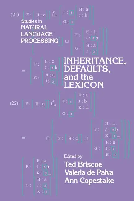 Cover: 9780521028059 | Inheritance, Defaults and the Lexicon | Ted Briscoe (u. a.) | Buch