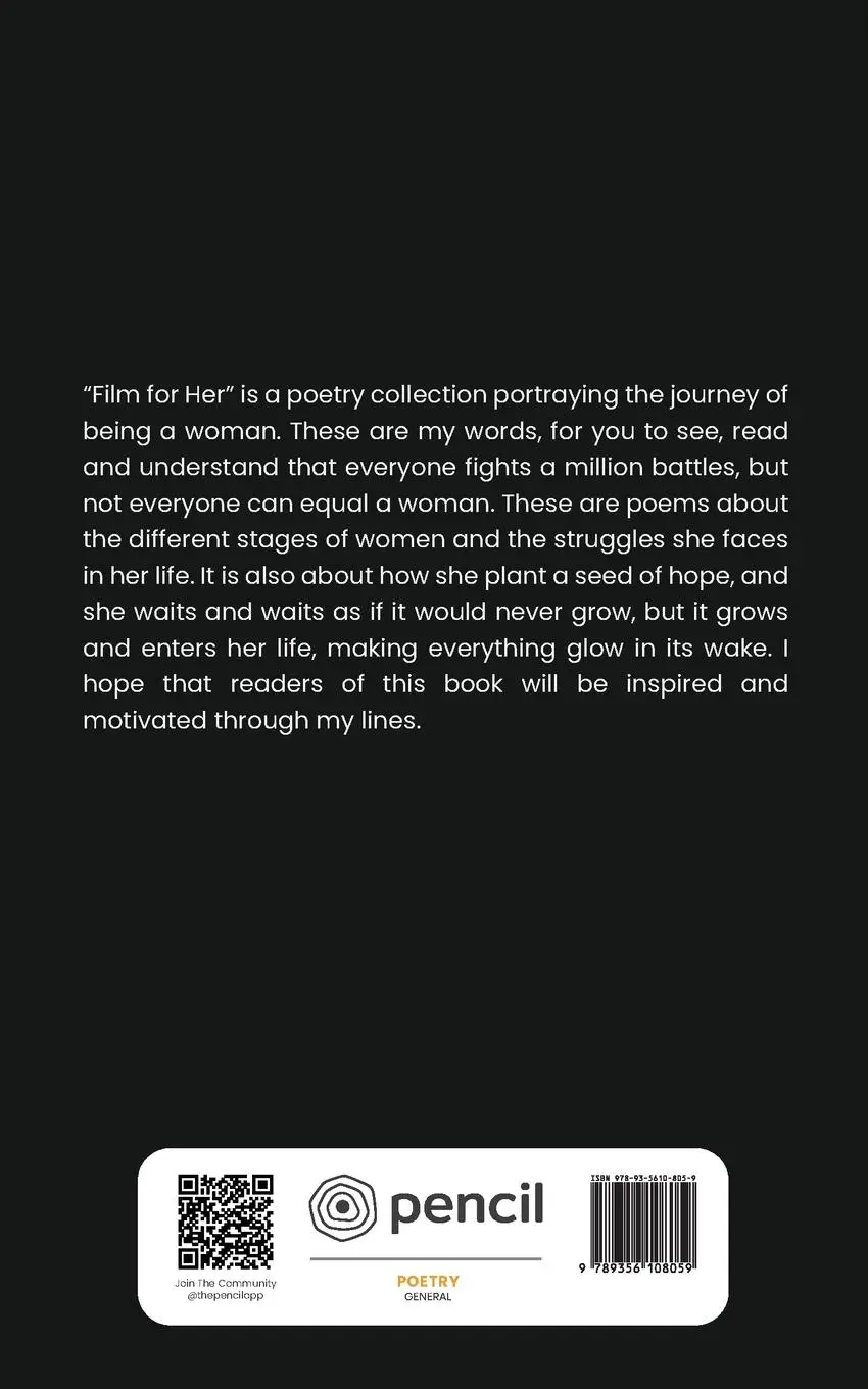 Rückseite: 9789356108059 | Film For Her | A Book for Women | Rishiba S | Taschenbuch | Englisch