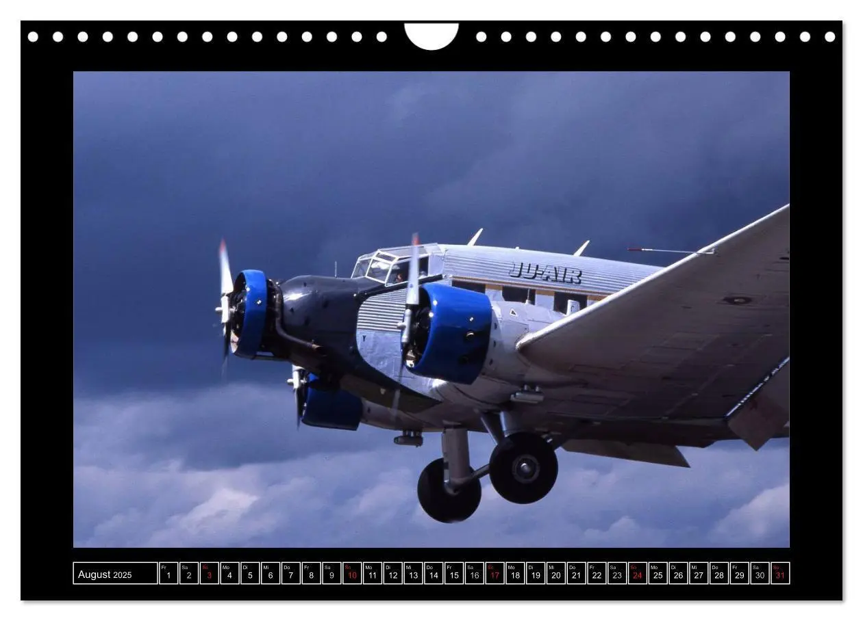 Bild: 9783435828159 | JU-AIR Ju-52 (Wandkalender 2025 DIN A4 quer), CALVENDO Monatskalender