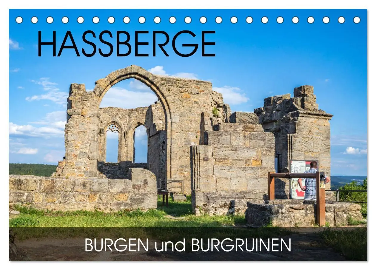 Cover: 9783457778159 | Haßberge - Burgen und Burgruinen (Tischkalender 2026 DIN A5 quer),...