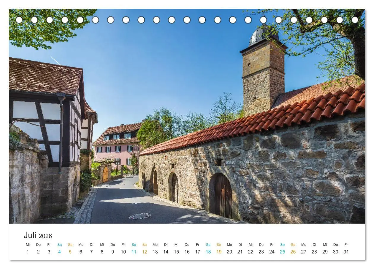 Bild: 9783457778159 | Haßberge - Burgen und Burgruinen (Tischkalender 2026 DIN A5 quer),...