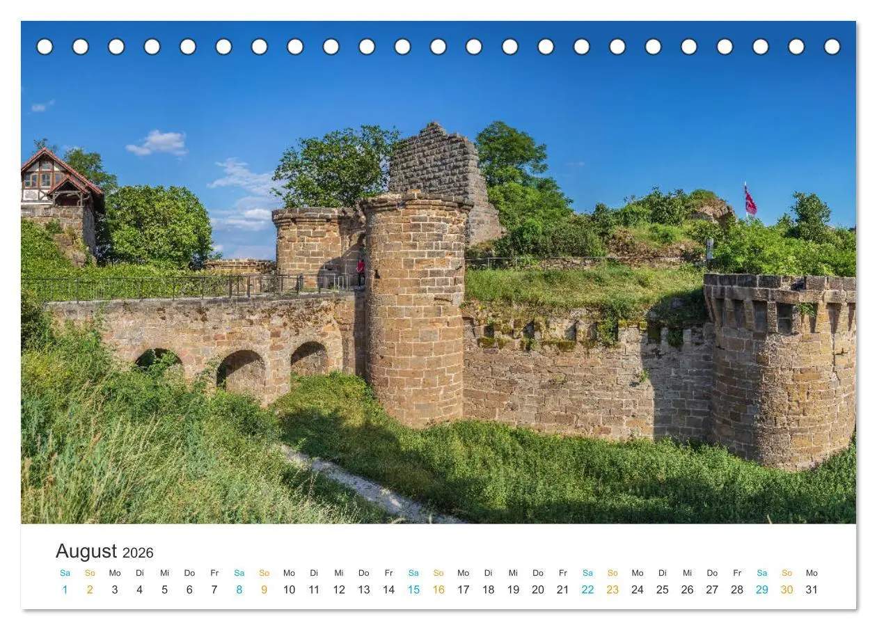Bild: 9783457778159 | Haßberge - Burgen und Burgruinen (Tischkalender 2026 DIN A5 quer),...