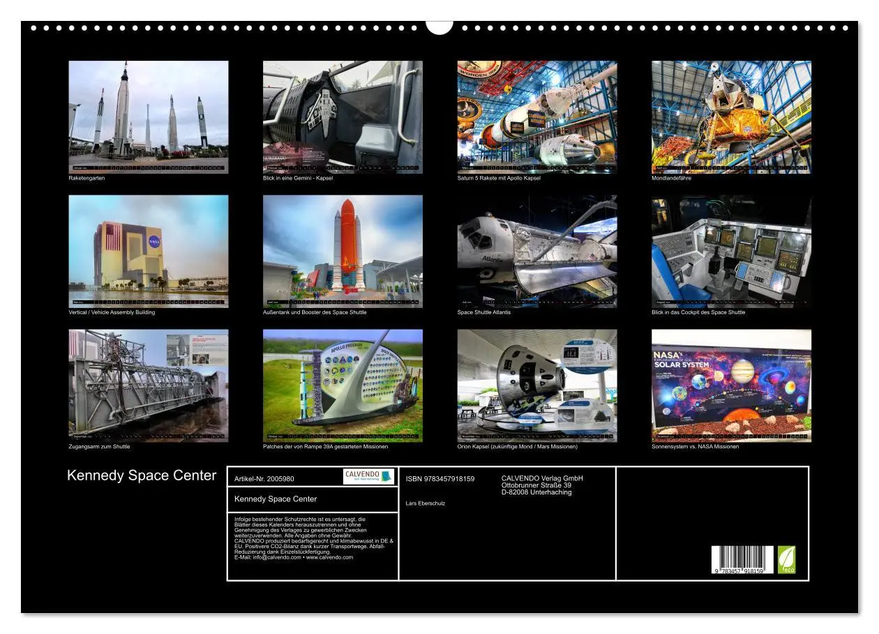 Bild: 9783457918159 | Kennedy Space Center (Wandkalender 2026 DIN A2 quer), CALVENDO...