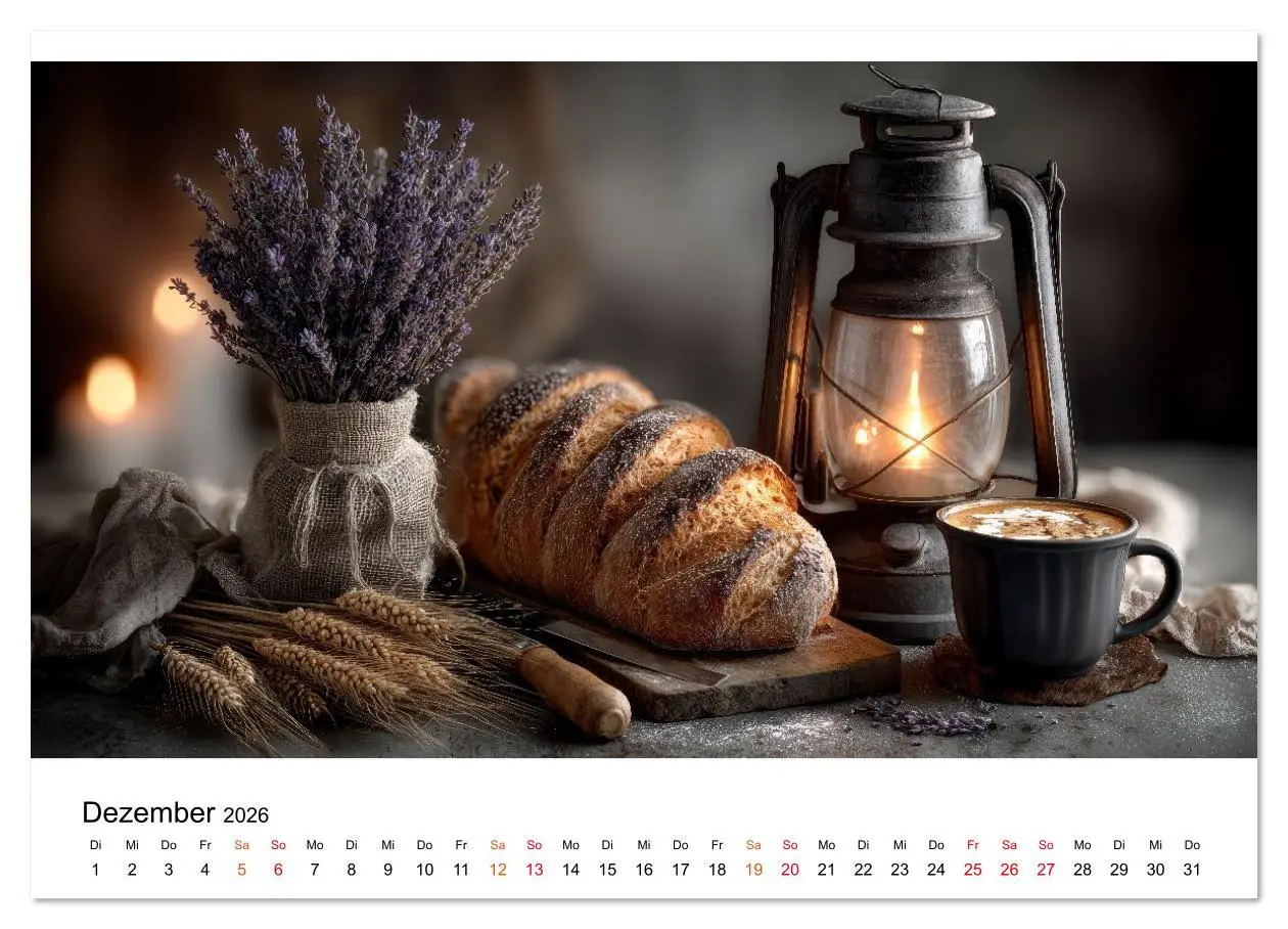 Bild: 9783516628159 | Küchenkalender Brot (Wandkalender 2026 DIN A3 quer), CALVENDO...