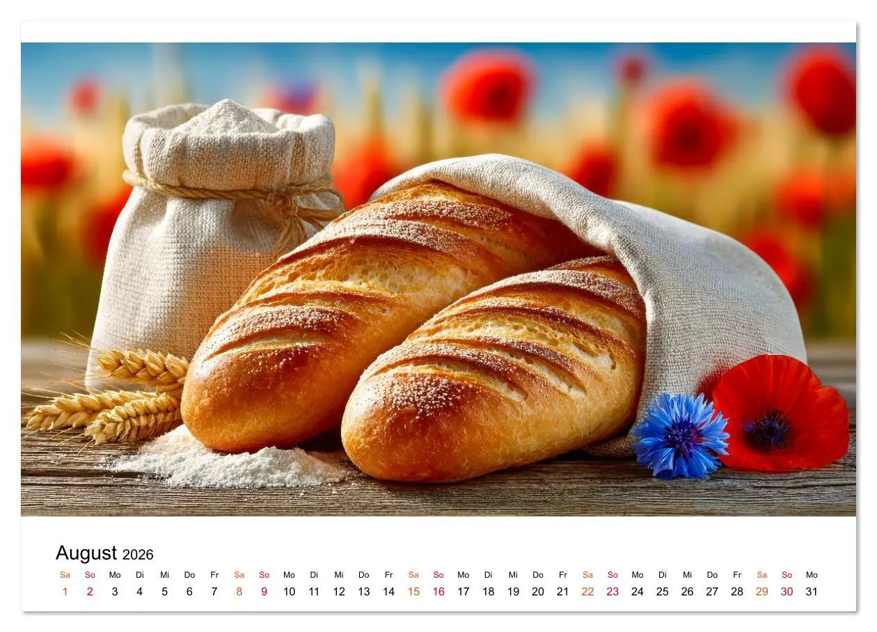 Bild: 9783516628159 | Küchenkalender Brot (Wandkalender 2026 DIN A3 quer), CALVENDO...