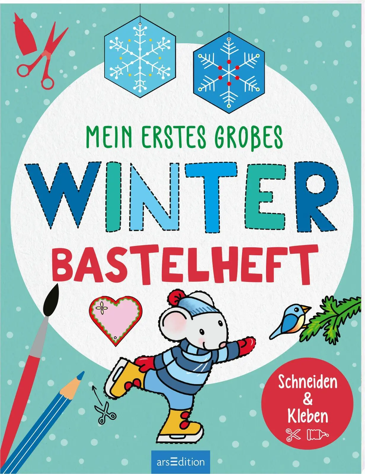 Cover: 9783845858159 | Mein erstes großes Winter-Bastelheft | Schneiden &amp; Kleben | Broschüre
