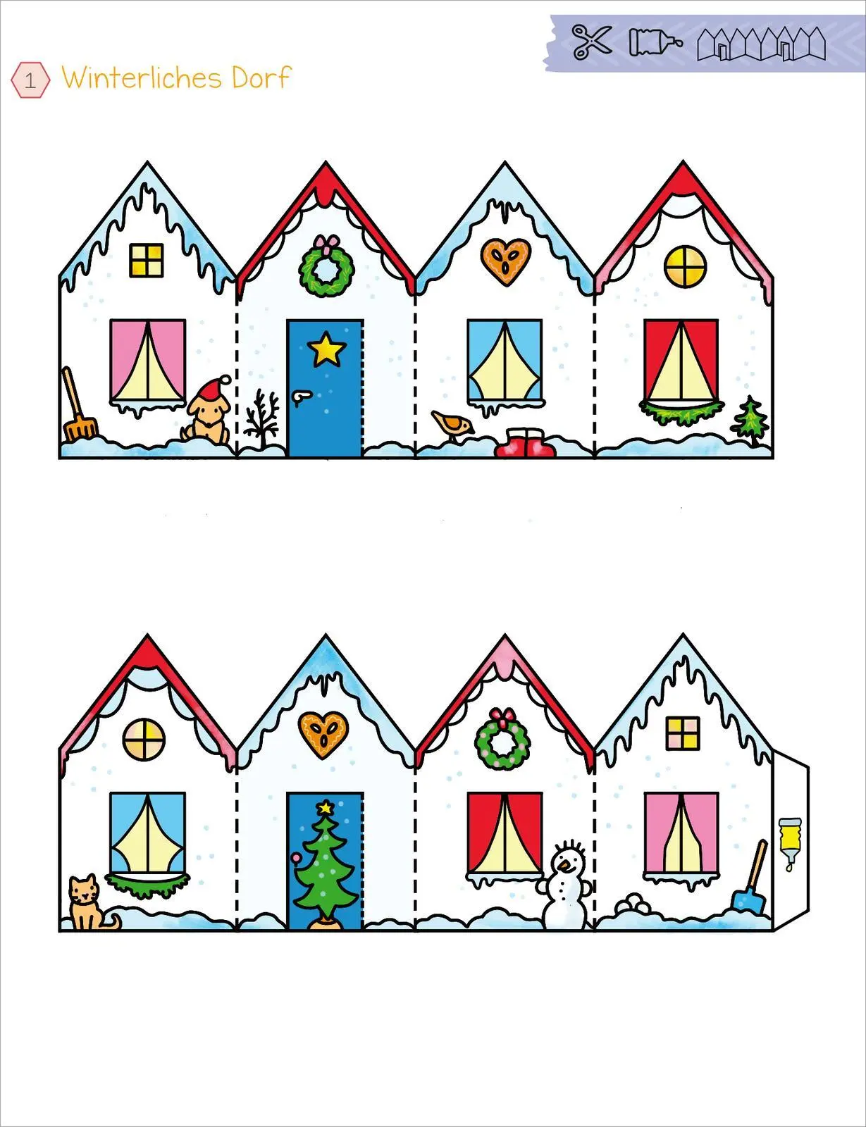 Bild: 9783845858159 | Mein erstes großes Winter-Bastelheft | Schneiden &amp; Kleben | Broschüre
