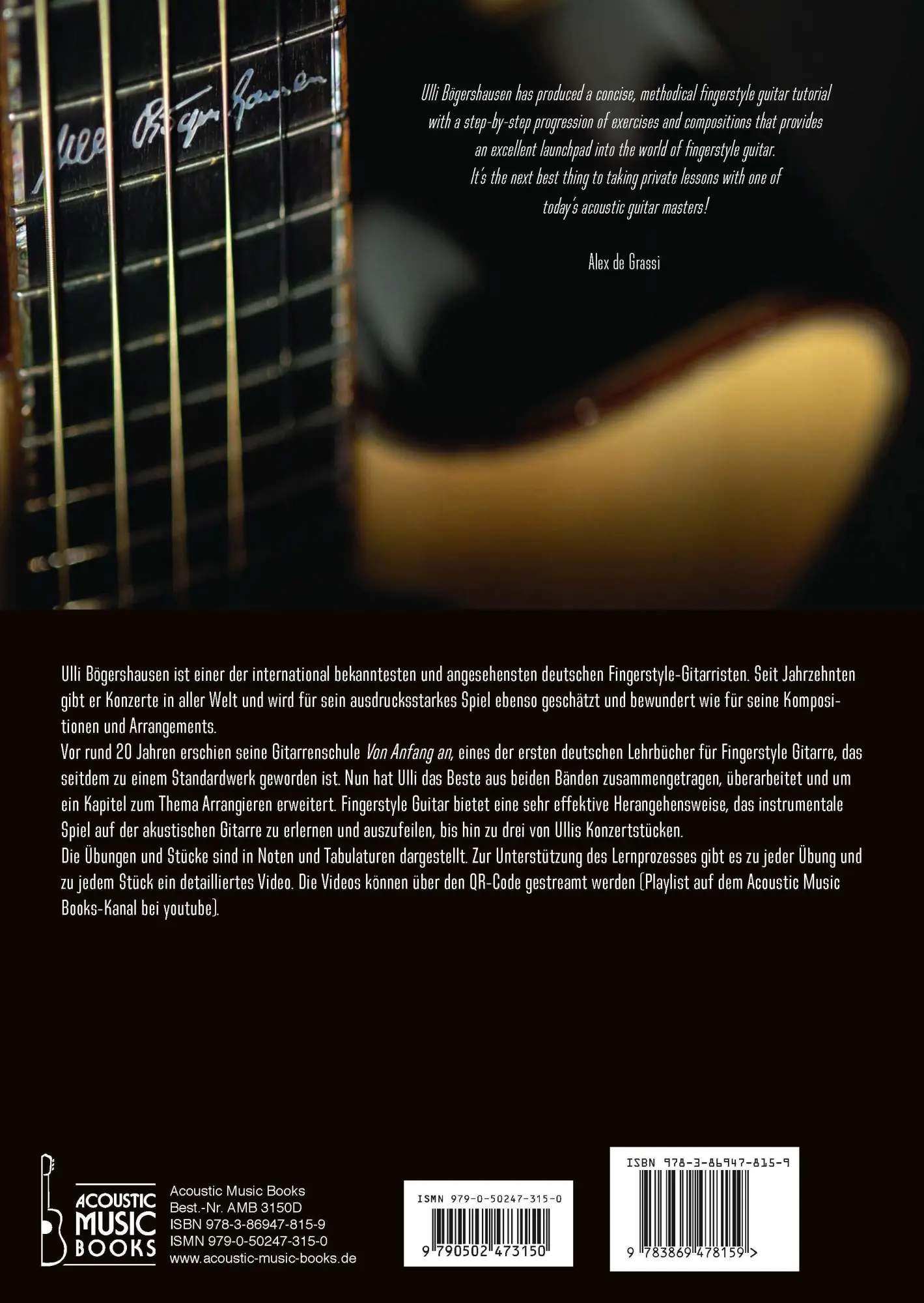 Rückseite: 9783869478159 | Fingerstyle Guitar von Anfang an | Ulli Bögershausen | Taschenbuch