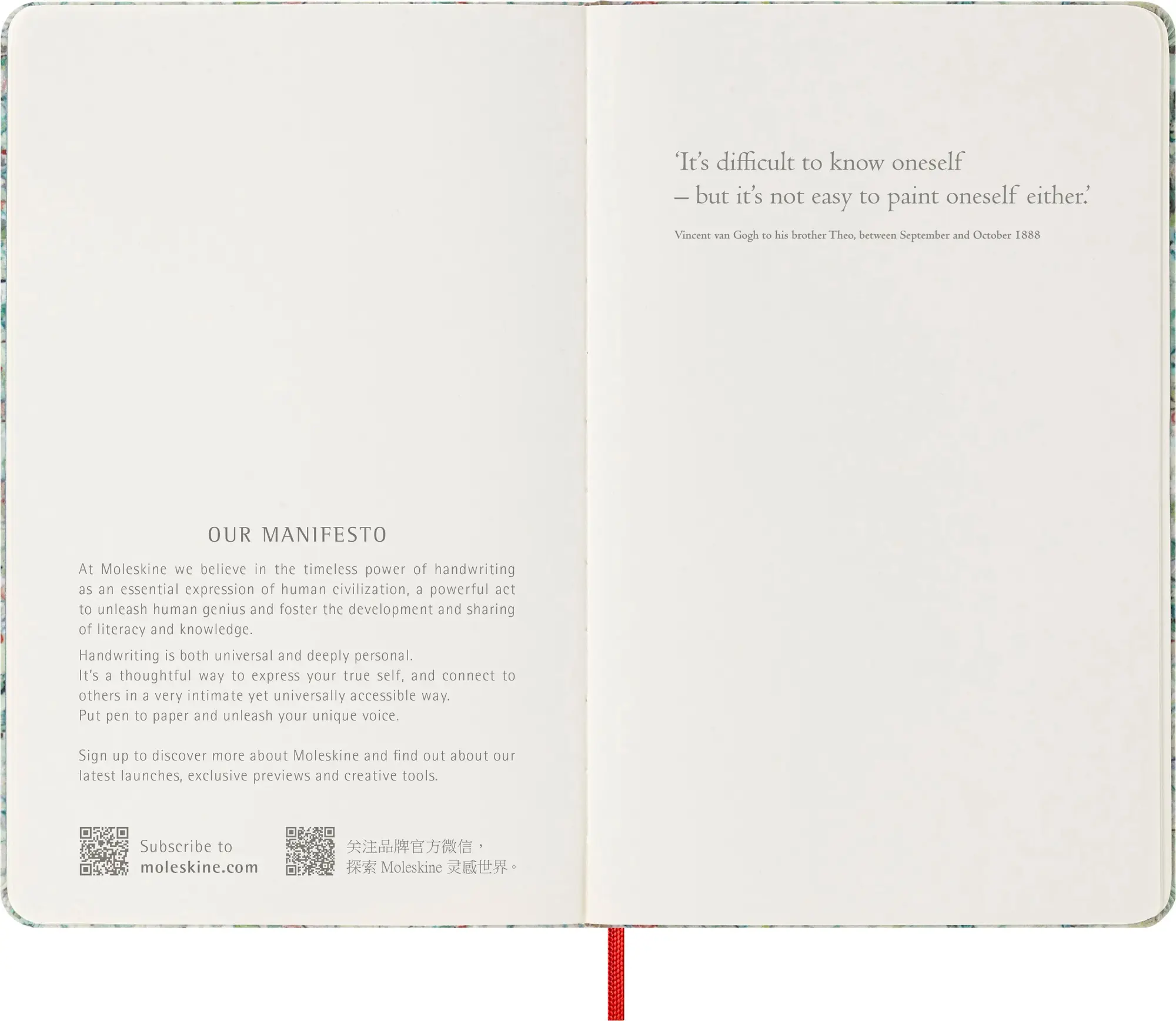 Bild: 8056598858259 | Moleskine Limited Edition Sketchbook Van Gogh, Large, Plain, Hard...