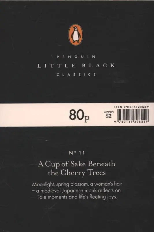 Rückseite: 9780141398259 | A Cup of Sake Beneath the Cherry Trees | Kenko | Taschenbuch | 56 S.