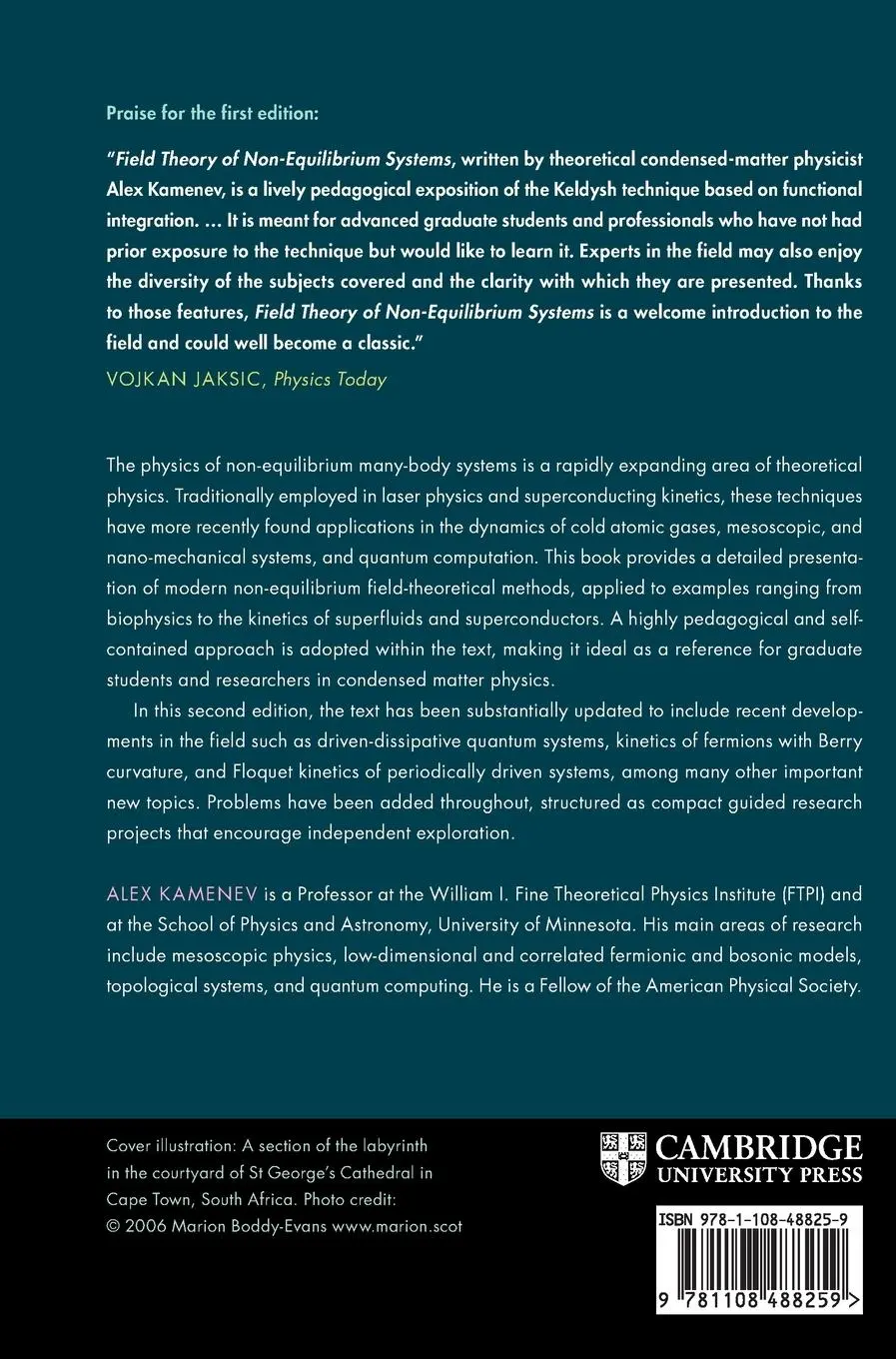 Rückseite: 9781108488259 | Field Theory of Non-Equilibrium Systems | Alex Kamenev | Buch | 2022