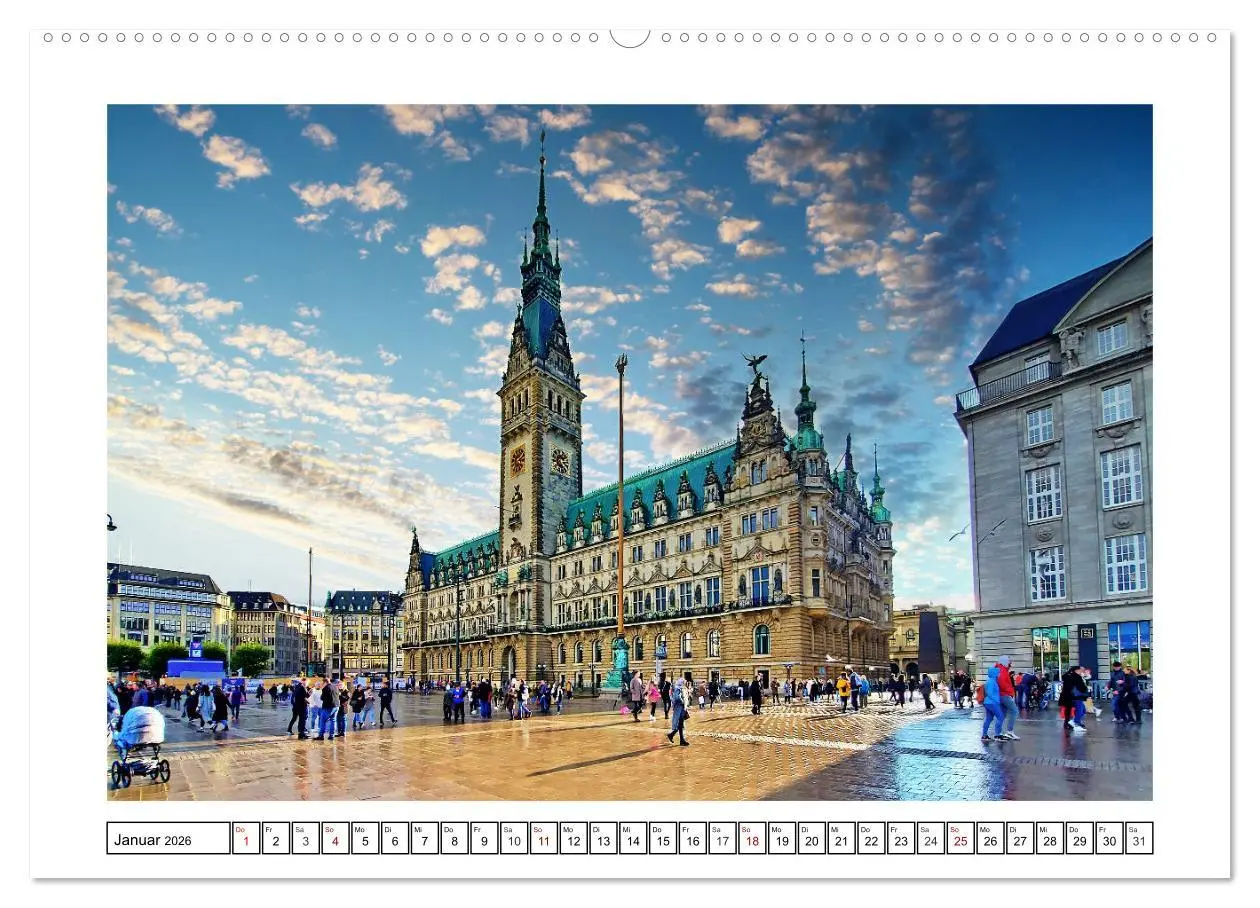 Bild: 9783457458259 | Hamburg sehen, fühlen und lieben (hochwertiger Premium Wandkalender...