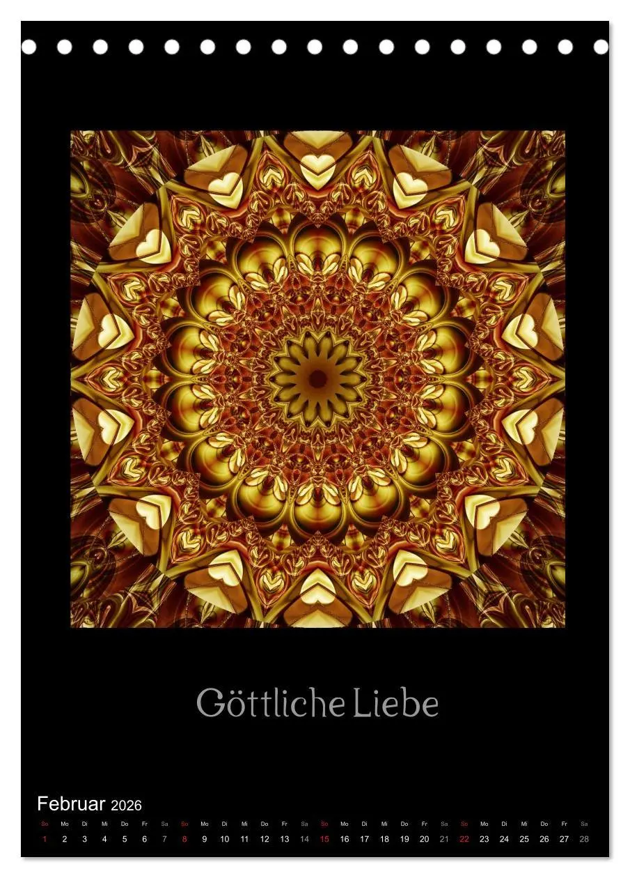 Bild: 9783516478259 | Mandalas - Spiegel der Seele (Tischkalender 2026 DIN A5 hoch),...