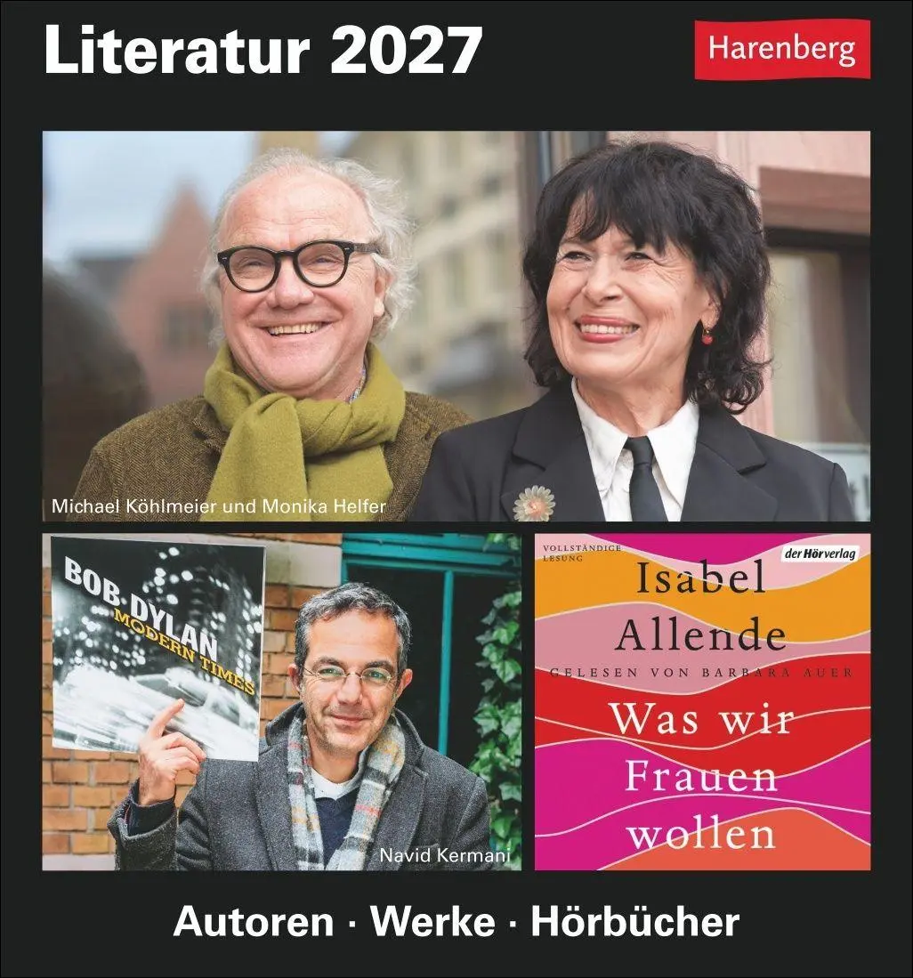 Cover: 9783840038259 | Literatur Tagesabreißkalender 2027 - Kulturkalender - Autoren,...