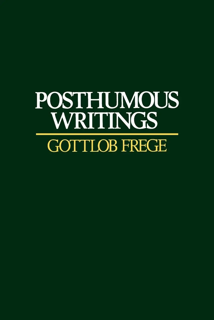 Cover: 9780631128359 | Posthumous Writings | Gottlob Frege | Taschenbuch | Englisch | 1997