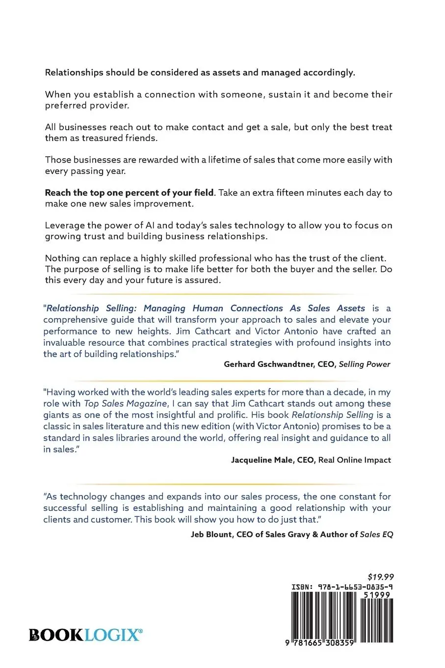 Rückseite: 9781665308359 | Relationship Selling | Managing Human Connections as Sales Assets