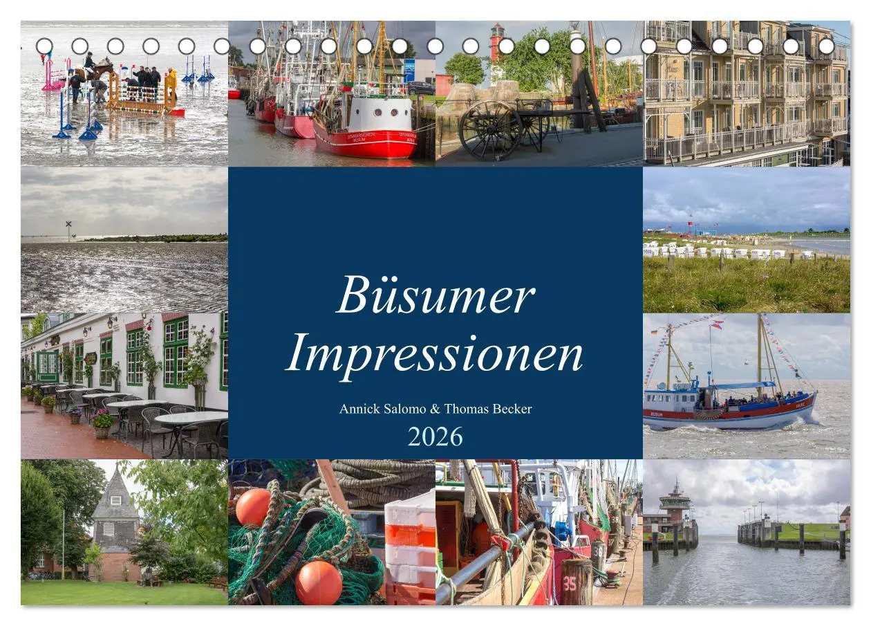 Cover: 9783457828359 | Büsumer Impressionen (Tischkalender 2026 DIN A5 quer), CALVENDO...