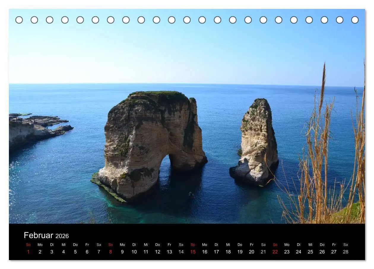 Bild: 9783516158359 | LIBANON 2026 (Tischkalender 2026 DIN A5 quer), CALVENDO Monatskalender