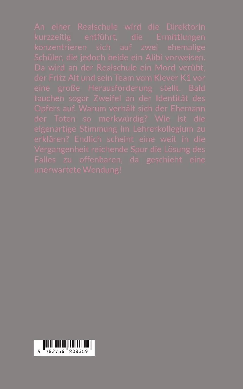 Rückseite: 9783756808359 | Tödliches Lügennetz | Kriminalroman | Franz-Hubert Esser | Taschenbuch