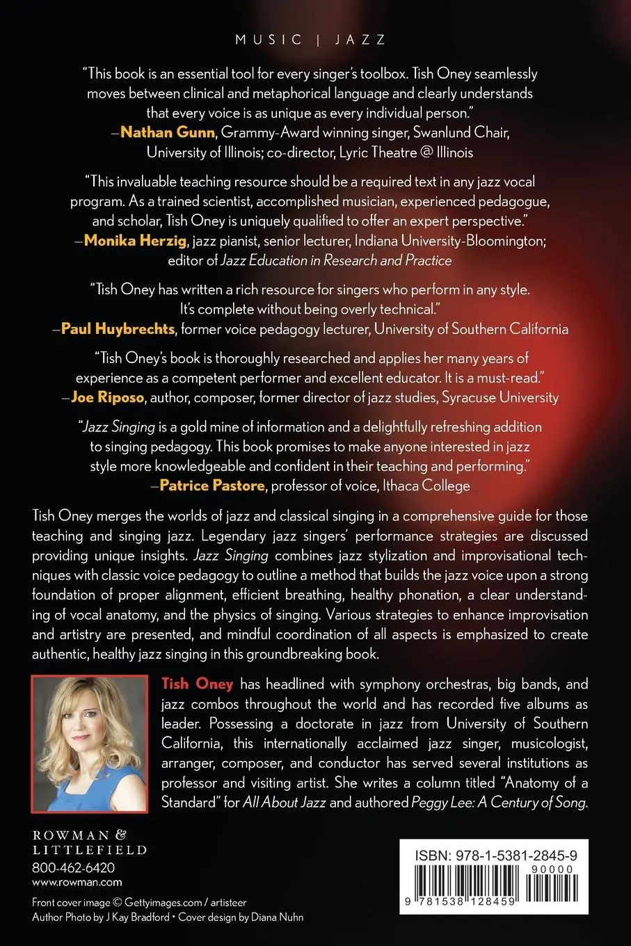 Rückseite: 9781538128459 | Jazz Singing | A Guide to Pedagogy and Performance | Tish Oney | Buch