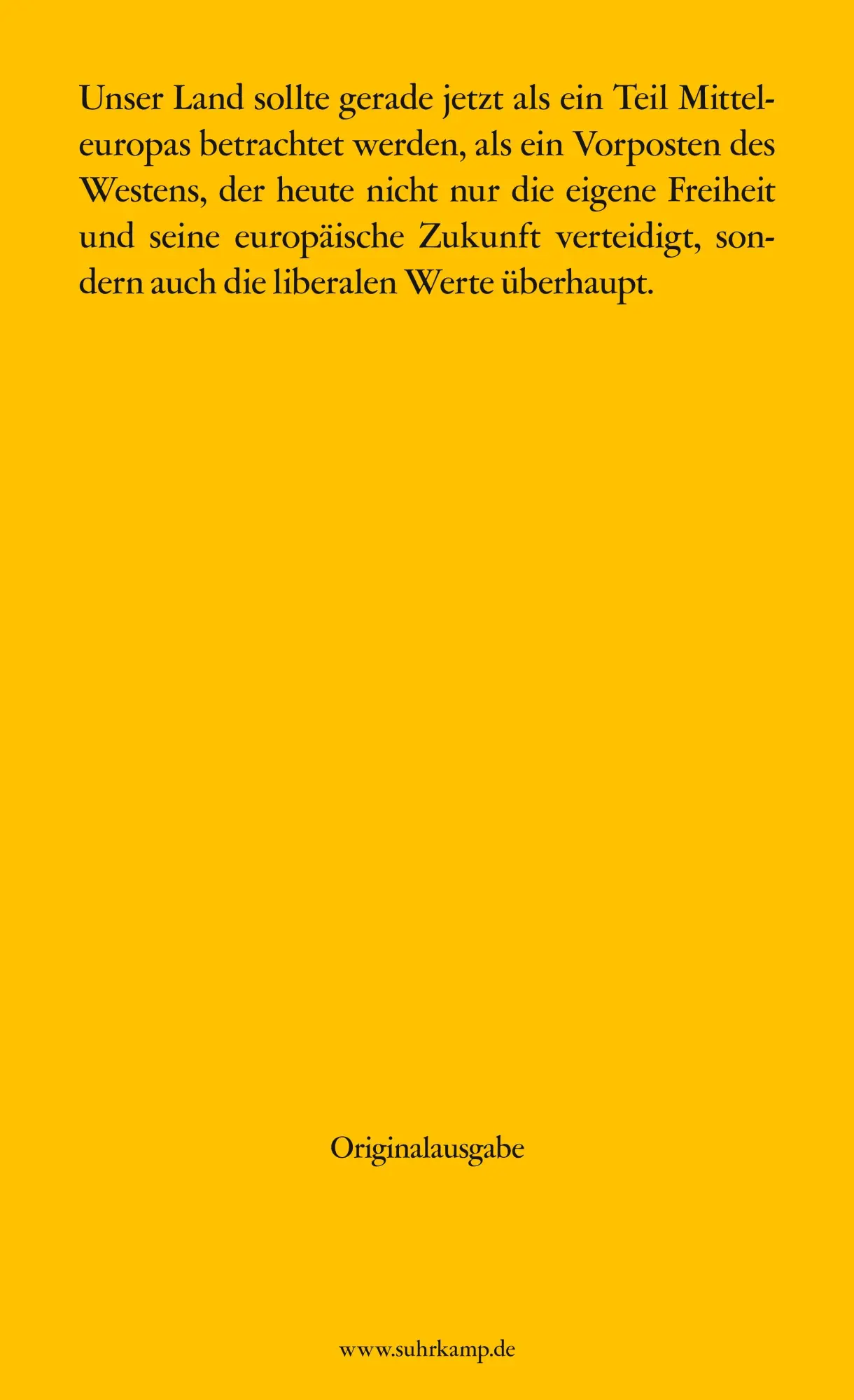Rückseite: 9783518128459 | Der Preis unserer Freiheit | Essays | Juri Andruchowytsch | Buch