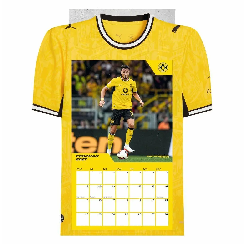 Bild: 9783756418459 | BVB Trikotkalender 2027 | Heye | Kalender | Bundesliga Kalender Heye