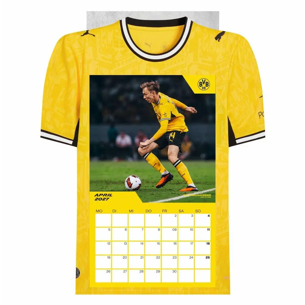 Bild: 9783756418459 | BVB Trikotkalender 2027 | Heye | Kalender | Bundesliga Kalender Heye