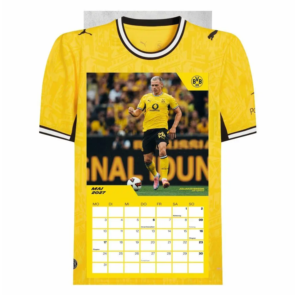 Bild: 9783756418459 | BVB Trikotkalender 2027 | Heye | Kalender | Bundesliga Kalender Heye