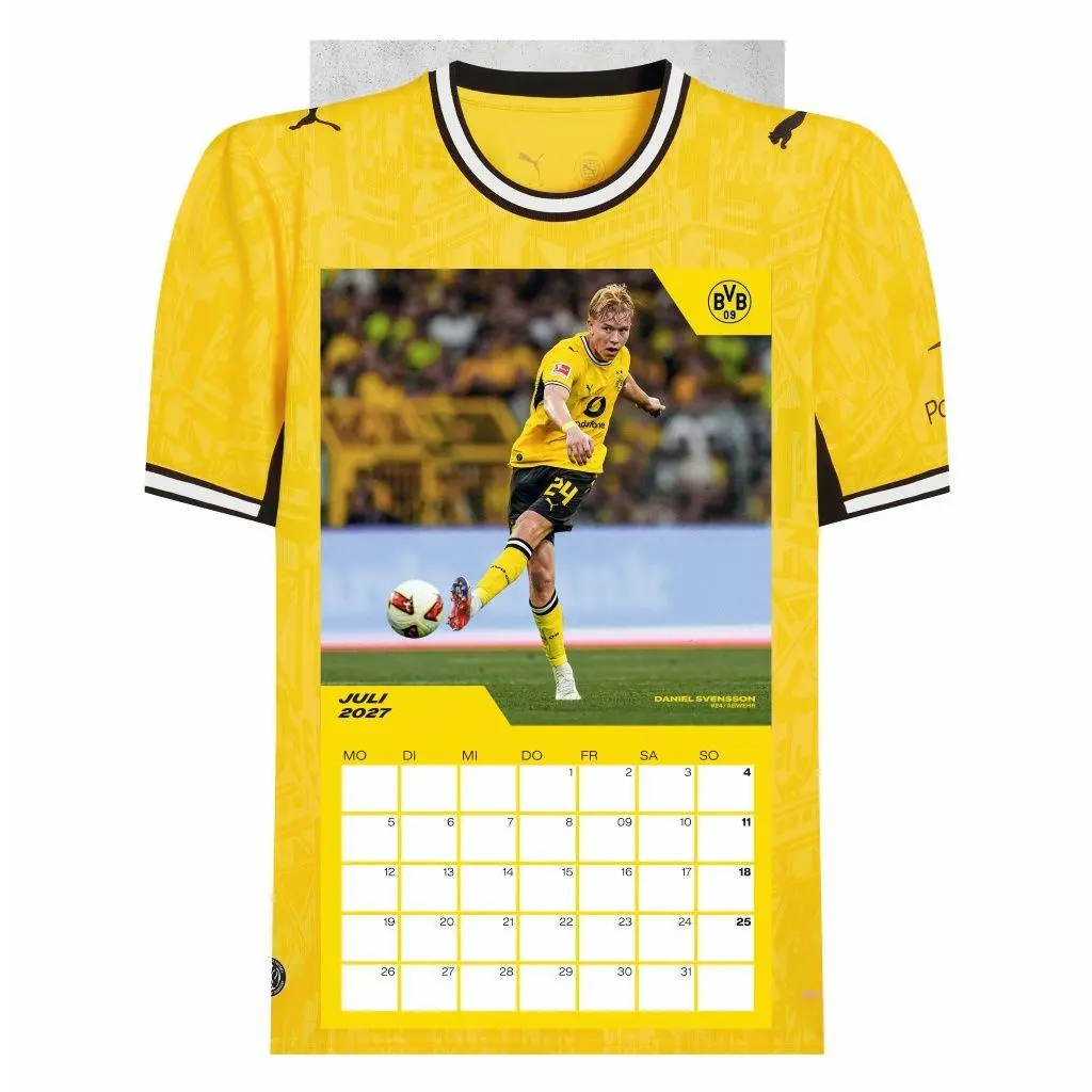 Bild: 9783756418459 | BVB Trikotkalender 2027 | Heye | Kalender | Bundesliga Kalender Heye