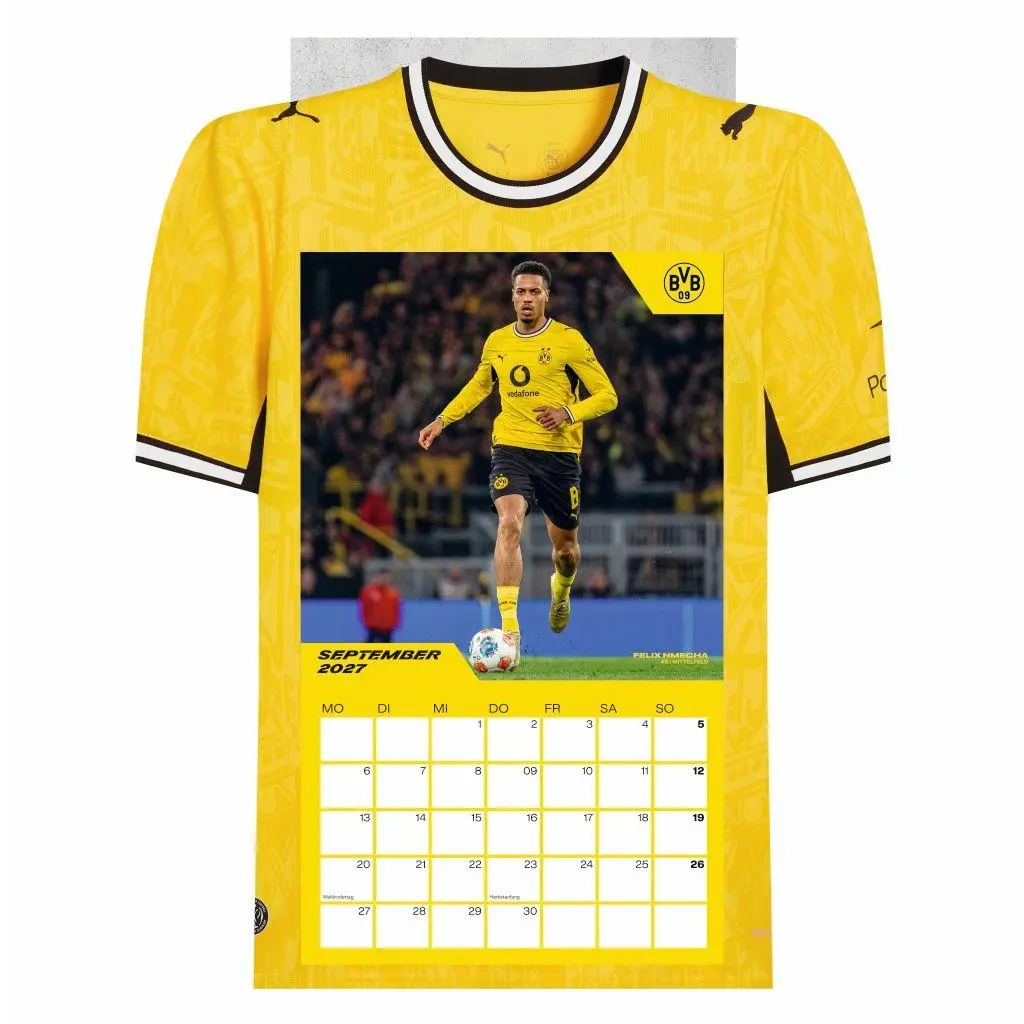 Bild: 9783756418459 | BVB Trikotkalender 2027 | Heye | Kalender | Bundesliga Kalender Heye