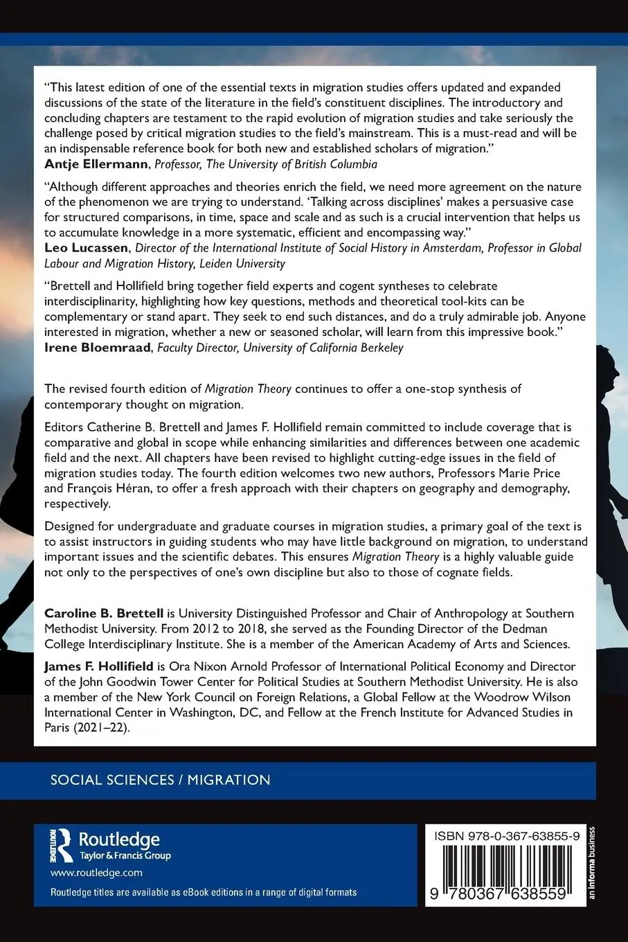 Rückseite: 9780367638559 | Migration Theory | Talking across Disciplines | Brettell (u. a.)