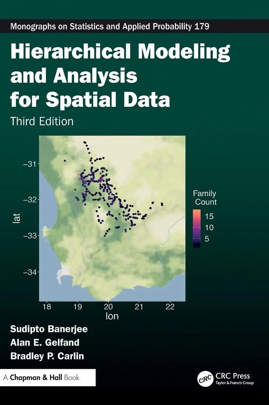 Cover: 9781032508559 | Hierarchical Modeling and Analysis for Spatial Data | Gelfand (u. a.) Cover: 9781032508559 | Hierarchical Modeling and Analysis for Spatial Data | Gelfand (u. a.)
