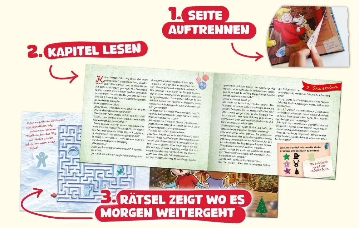 Bild: 9783780618559 | Gefangen im magischen Weihnachtshotel - Ein Escape-Adventskalender...