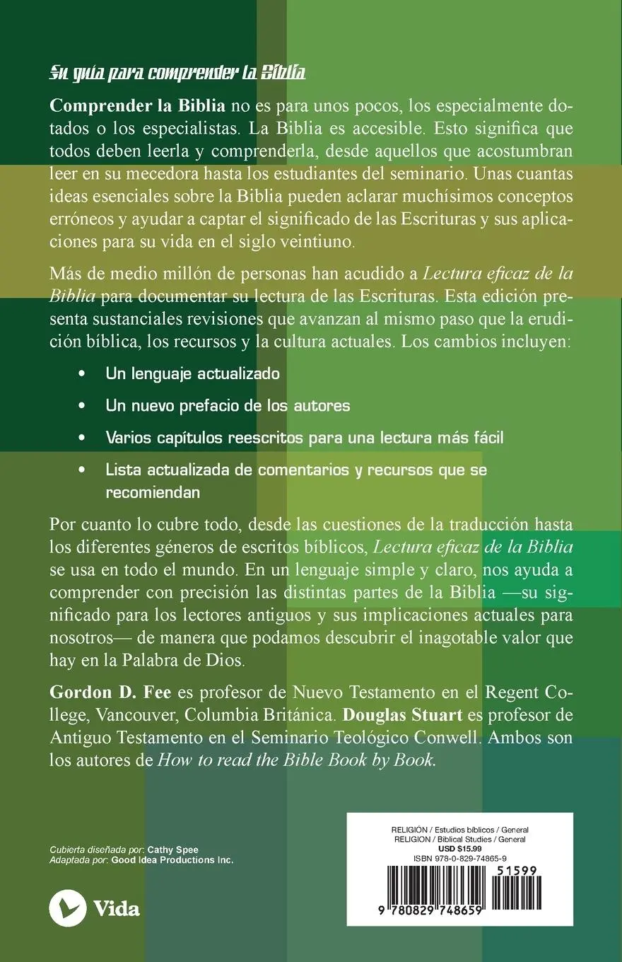 Rückseite: 9780829748659 | La lectura eficaz de la Biblia | Gordon D. Fee | Taschenbuch | 2007