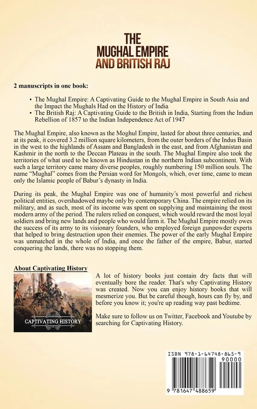Rückseite: 9781647488659 | The Mughal Empire and British Raj | Captivating History | Buch | 2020