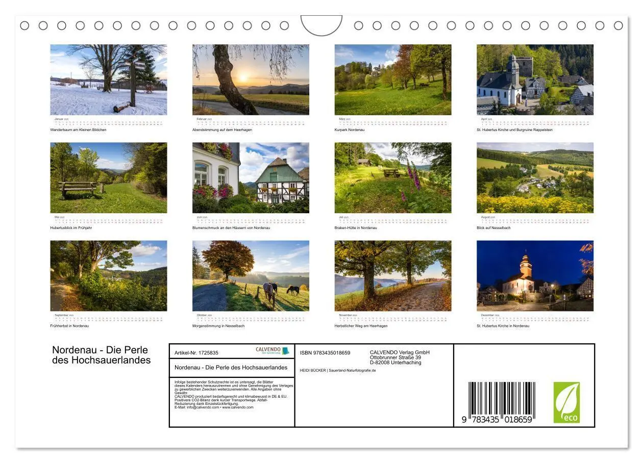 Bild: 9783435018659 | Nordenau - Die Perle des Hochsauerlandes (Wandkalender 2025 DIN A4...
