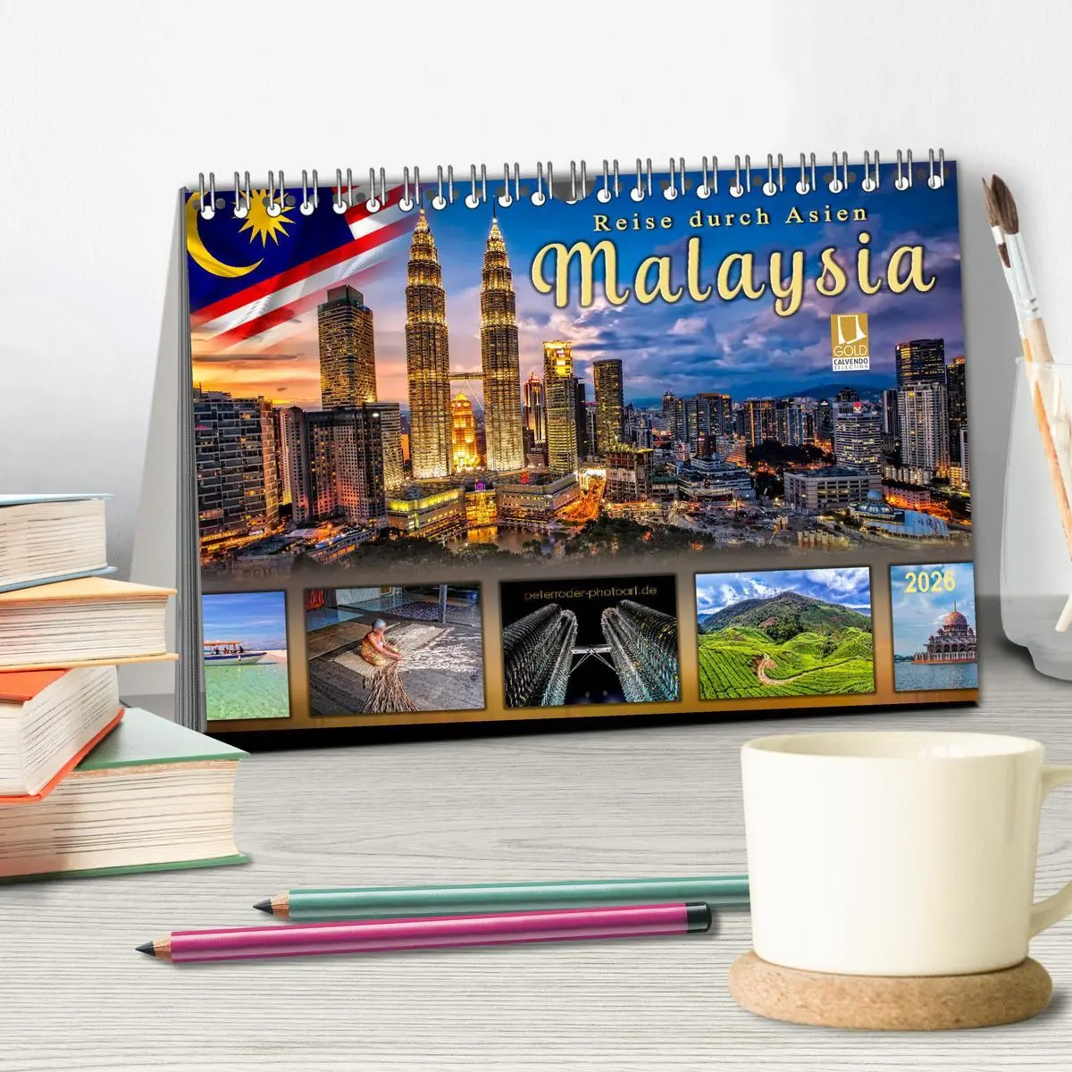 Bild: 9783457898659 | Reise durch Asien - Malaysia (Tischkalender 2026 DIN A5 quer),...
