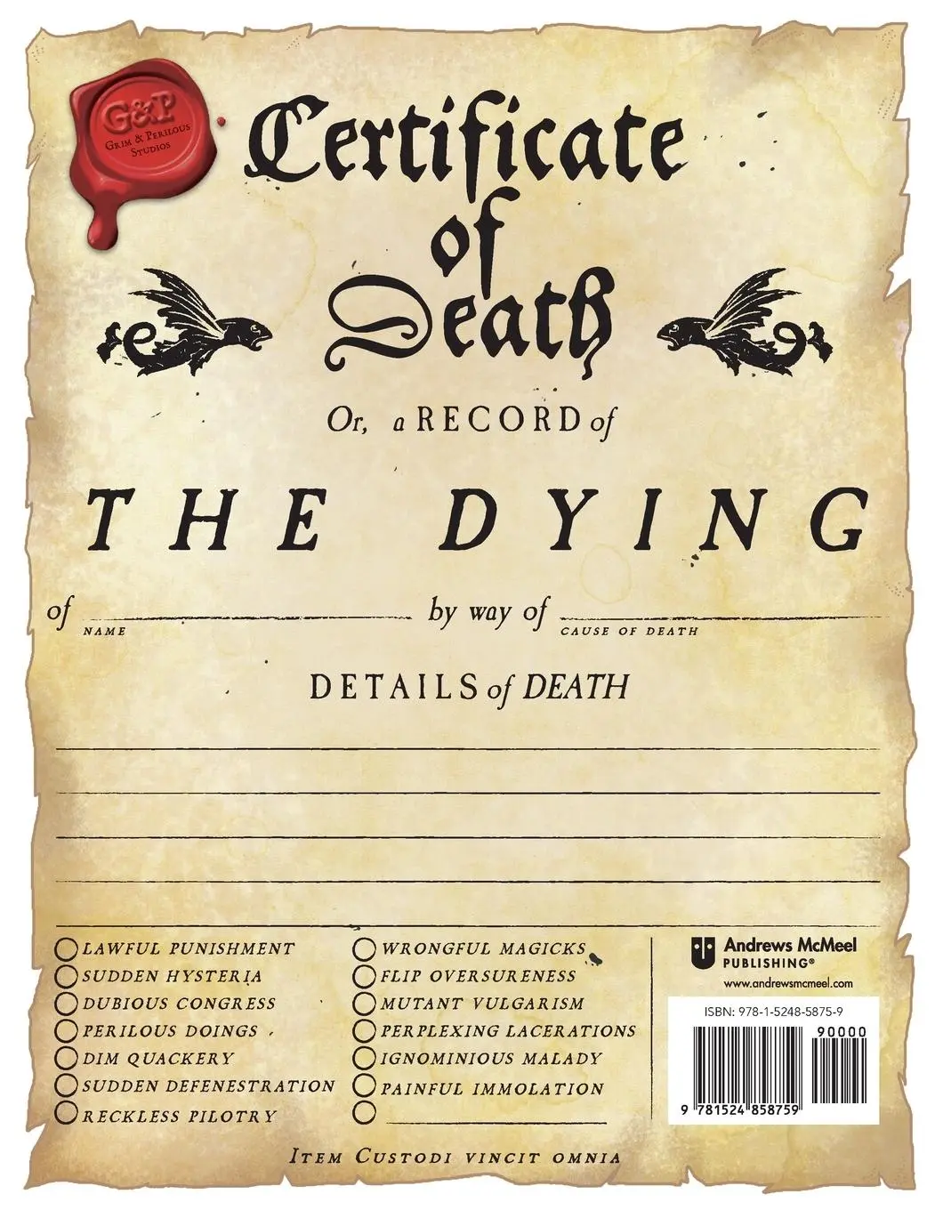 Rückseite: 9781524858759 | ZWEIHANDER Grim &amp; Perilous RPG | Character Folio | Daniel D. Fox