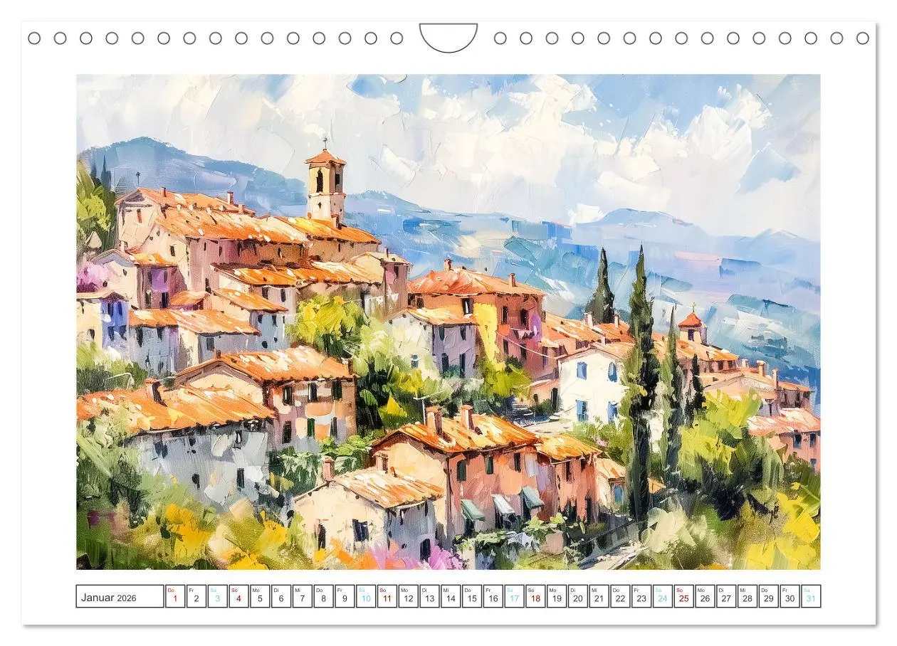 Bild: 9783457338759 | Mediterrane Landschaften (Wandkalender 2026 DIN A4 quer), CALVENDO...